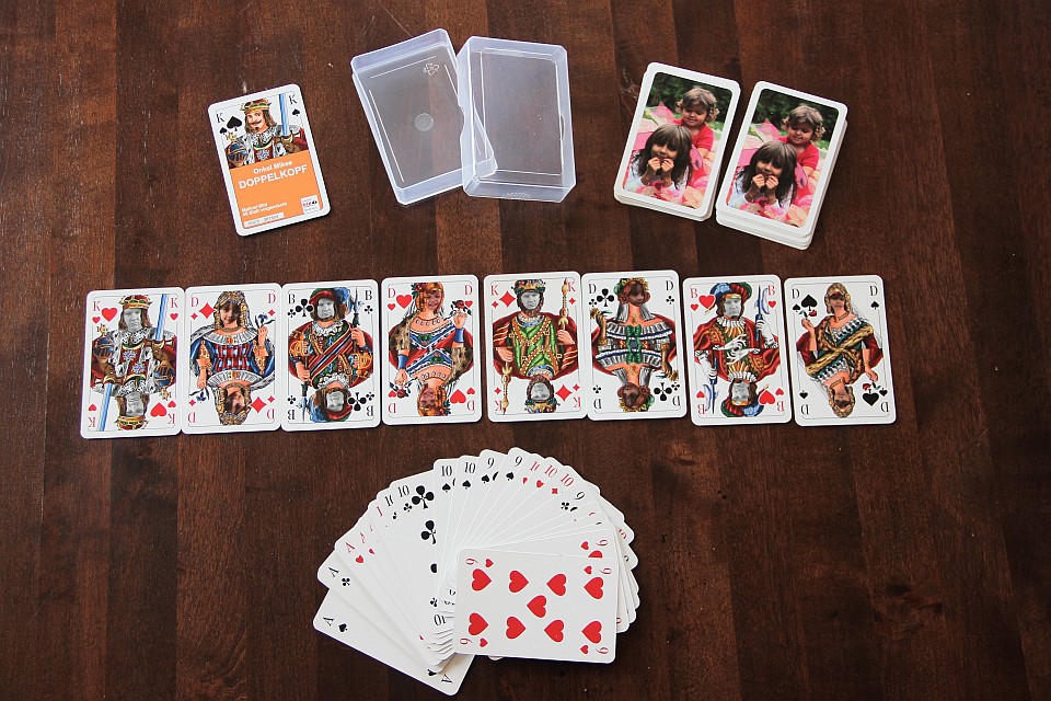 Individualisiertes Doppelkopf-Blatt - Spielkarten mit Fotomotiven